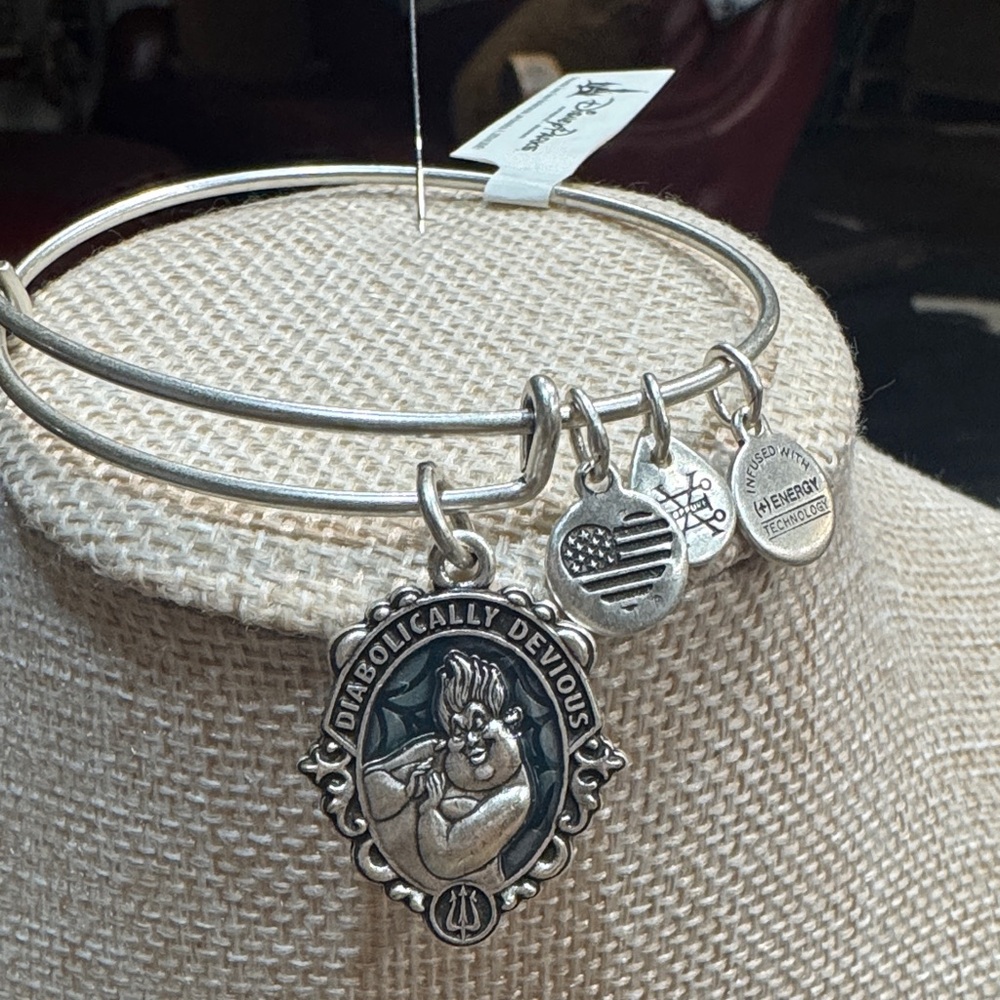 Alex and Ani Disney’s Ursula Charm Silver Bracelet